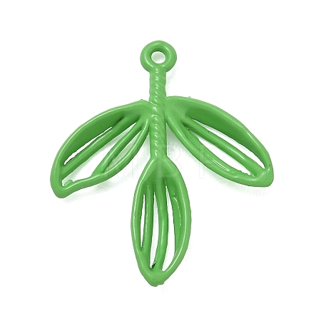 Spray Painted Alloy Pendants AL-CBAF9D9-01B-02-1