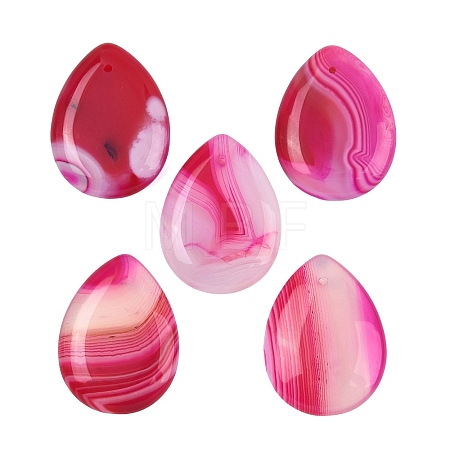 Natural Banded Agate Pendants GG-K002-02A-1