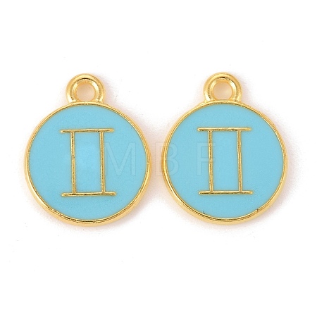 Alloy Enamel Pendants ENAM-S124-01B-16I-1