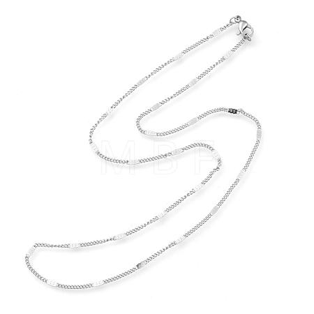 Non-Tarnish 304 Stainless Steel Link Chain Necklaces NJEW-F248-16A-P-1