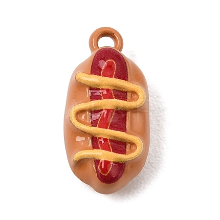 Spray Painted Alloy Pendants AL-CBAD39A-01A-1
