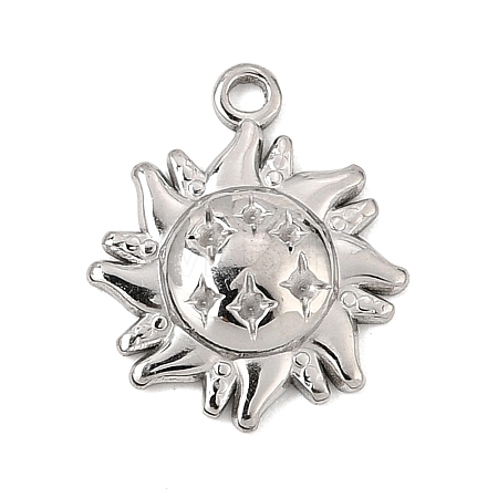 304 Stainless Steel Pendant Rhinestone Settings SA-CBA0563-33P-1