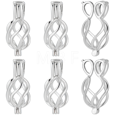 10Pcs Hollow Brass Locket Pendants FIND-BBC0002-53-1