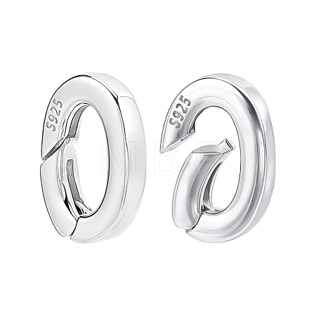 Sterling Silver Spring Gate Rings STER-WH0004-081-1