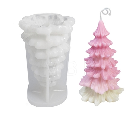 3D Christmas Tree DIY Candle Silicone Molds CAND-B002-13B-1