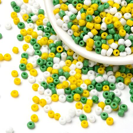 6500Pcs 300G 3 Colors Glass Seed Beads SEED-LS0001-06-1