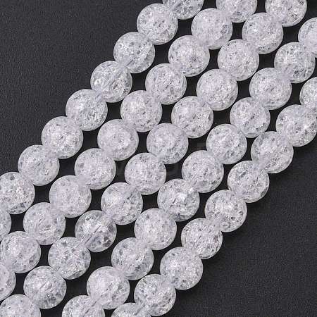 Synthetic Crackle Quartz Beads Strands X-GLAA-S134-6mm-05-1