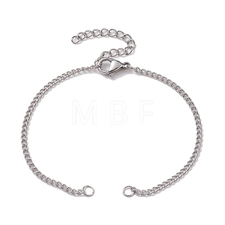 304 Stainless Steel Chain Bracelet Making AJEW-JB01212-02-1