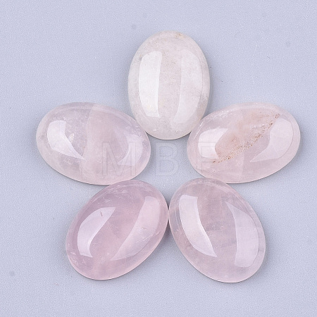 Natural Rose Quartz Cabochons X-G-S349-25A-07-1