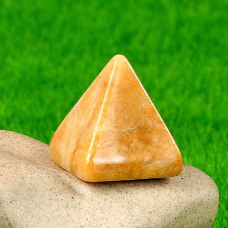 Natural Yellow Jade Healing Pyramid Figurines PW-WG30742-04-1