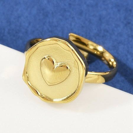 Golden 304 Stainless Steel Finger Rings RJEW-H254-08C-G-1