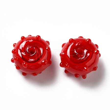 Handmade Bumpy Lampwork Beads LAMP-E023-06A-1