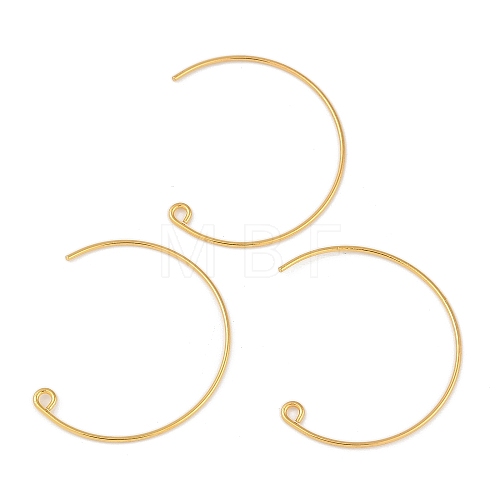 Brass Earring Hooks KK-C069-01KCG-1