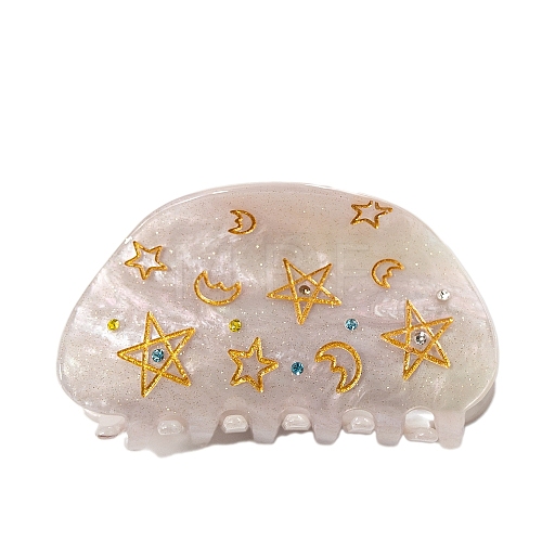 Moon Star Acrylic Claw Hair Clips PW-WG10C93-02-1