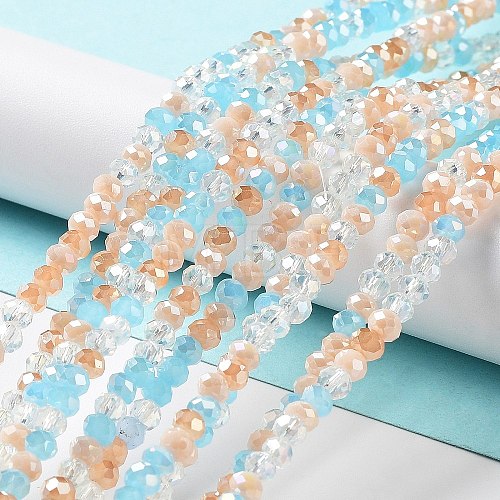 Glass Beads Strands EGLA-A034-M4mm-56-1