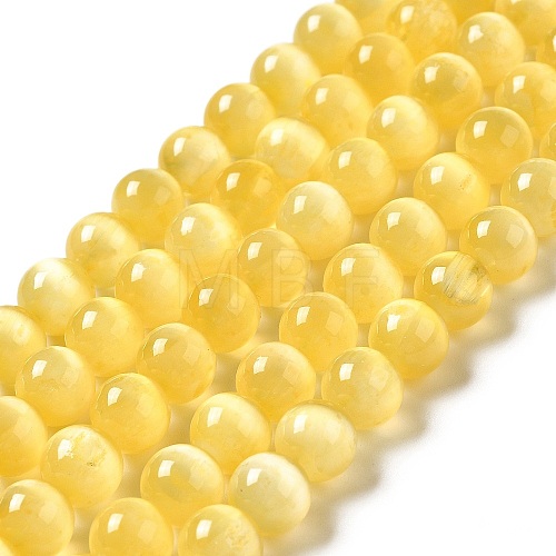 Natural Selenite Beads Strands G-P493-01F-1