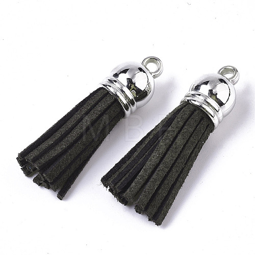 Faux Suede Tassel Pendant Decorations X-FIND-T002-A32-1