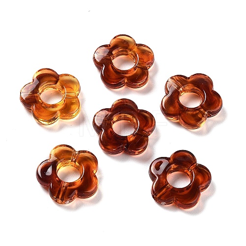 Gradient Color Transparent Acrylic Beads OACR-N137-49A-1