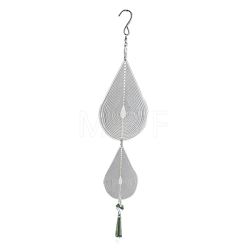 Teardrop Stainless Steel 3D Wind Spinners PW-WG30C9C-01-1