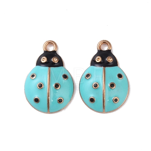 Alloy Enamel Pendants ENAM-R149-14E-G-1