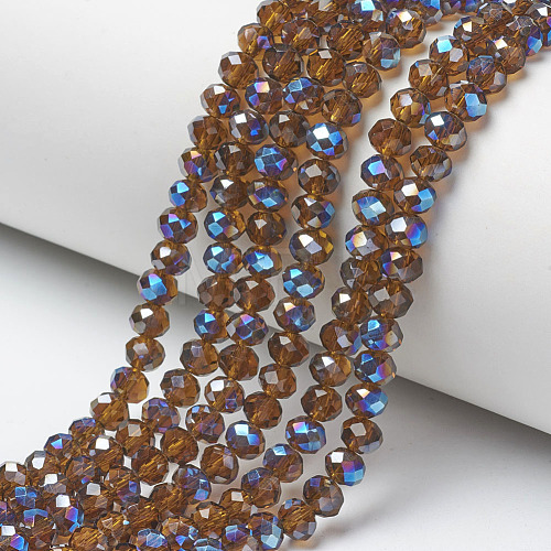 Electroplate Glass Beads Strands EGLA-A034-T6mm-I05-1