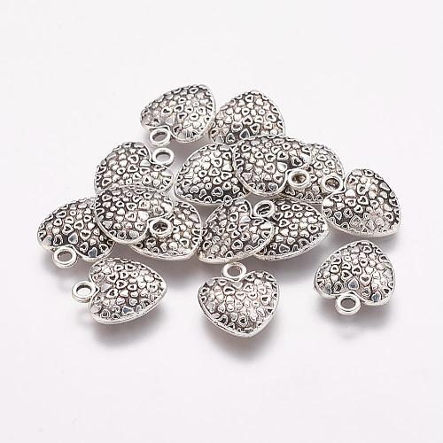 Tibetan Style Alloy Heart Charms X-TIBEP-Q043-180-RS-1