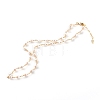 Natural Pearl Beaded Necklaces NJEW-JN03435-01-1