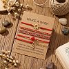 5Pcs 5 Styles Braided Nylon Thread Bracelet & 304 Stainless Steel Link & Charm Bracelets & Glass & Seed Bead Braided Bead Bracelet Set for Women KZ3324-6-1