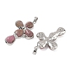 Natural Rhodonite Pendants GG-CBA9F30-02P-14-2