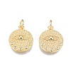 Brass Pave Cubic Zirconia Pendants KK-N231-348C-02-2