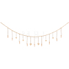 Wall Hanging Photo Display with Wooden Beads Garland AJEW-WH20011-54E-1