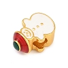 Christams Brass Enamel European Beads LS-KK-F922-03D-G-2