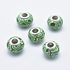 Handmade Polymer Clay European Beads CLAY-K002-C15-1