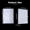 8 Inch 2 Grids Transparent PP Plastic Photocard Storage Albums AJEW-WH0419-72C-2