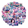 50Pcs Vinyl Self-Adhesive Cartoon Stickers PW-WG16796-01-5