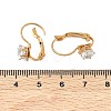 Flat Round 201 Stainless Steel Leverback Earrings EJEW-D354-19G-5