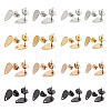 MAYJOYDIY US 32Pcs 16 Style 304 Stainless Steel Stud Earring Findings STAS-MA0001-08-1