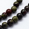 Natural Bloodstone Beads Strands G-I199-21-10mm-3