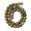 Natural Green Dragon Veins Beads Strands G-D098-A01-8mm-3