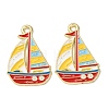 Ocean Alloy Enamel Pendants ENAM-B041-01Q-1