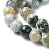 Natural Agate Round Gemstone Beads Strands X-G-R255-8mm-4