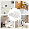 4 Bags 2 Styles Plastic Bathroom Foldable Wall-Mounted Shelves ODIS-DL0001-07-7