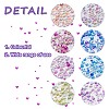 240G 8 Colors AB-Color Plated DIY 3D Nail Art Decoration Mini Glass Beads EGLA-CD0001-06-4