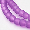 Baking Paint Transparent Glass Bead Strands X-GLAA-S031-4mm-36-1