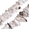 Natural Green Lodolite Quartz/Garden Quartz/Green Phantom Quartz Beads Strands G-N362-16A-01-2