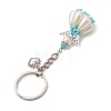 Acrylic Imitation Pearl Keychain KEYC-MZ00030-05-4