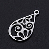 Non-Tarnish 201 Stainless Steel Pendants LS-STAS-S105-JN896-1-2