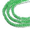 Baking Paint Imitation Jade Glass Bead Strands X-DGLA-A034-J4MM-A10-4