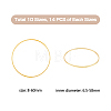 140Pcs 10 Style Brass Linking Rings KK-HY0001-03G-2