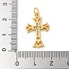 Brass Micro Pave Cubic Zirconia Pendants KK-U053-02G-01-3